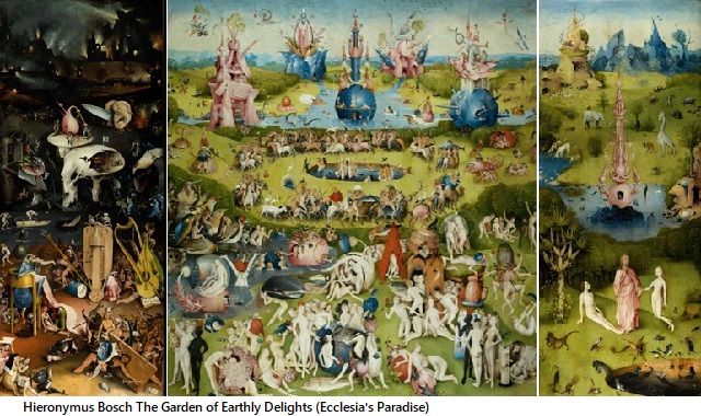 Hieronymus Bosch The Garden of Earthly Delights (Ecclesia's Paradise)
